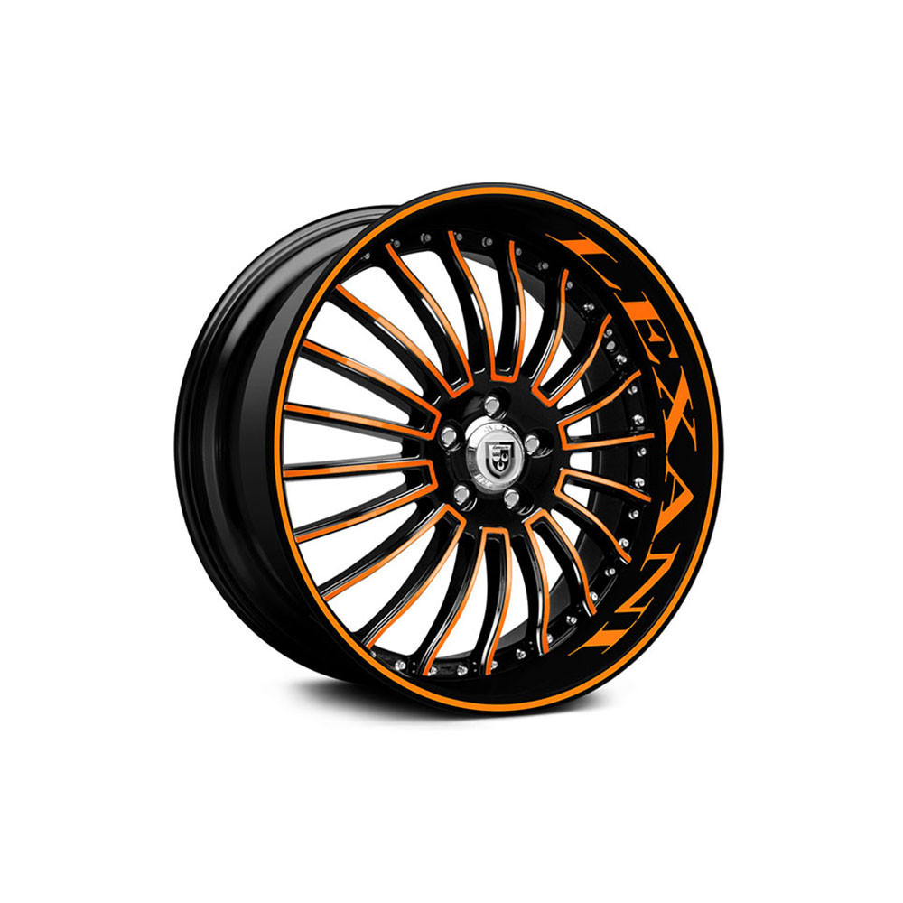 Premium Rims Orange & Yellow For Sports car