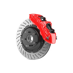 Wildwood Front & Rear Brake Kit With Red Calipers