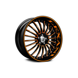 Premium Rims Black & Yellow For Sports car